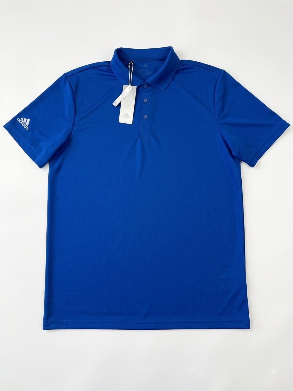 Adidas Golf Primegreen Performance Polo Shirt Royal Blue NWT Size L